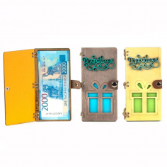 Купюрница деревянная Поздравляем 