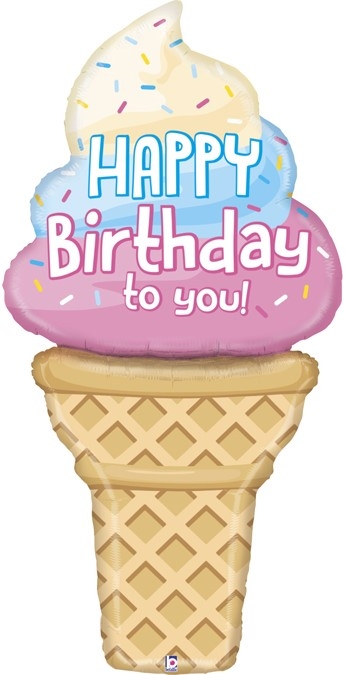 Шар Фигура, Мороженое на День Рождения (в упаковке)